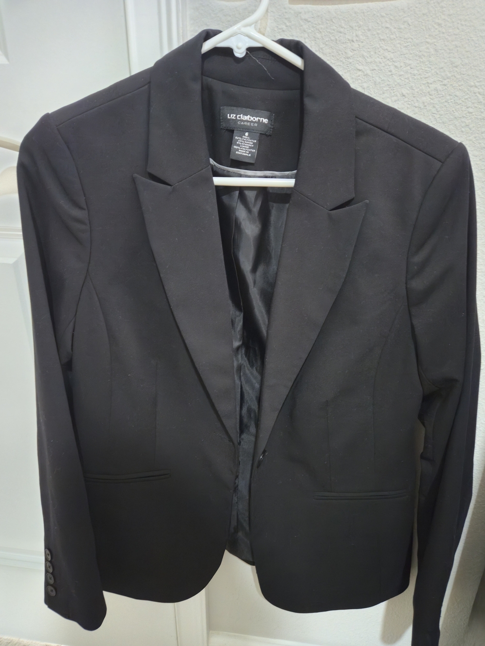 Liz Claiborne Black Tailored Blazer
